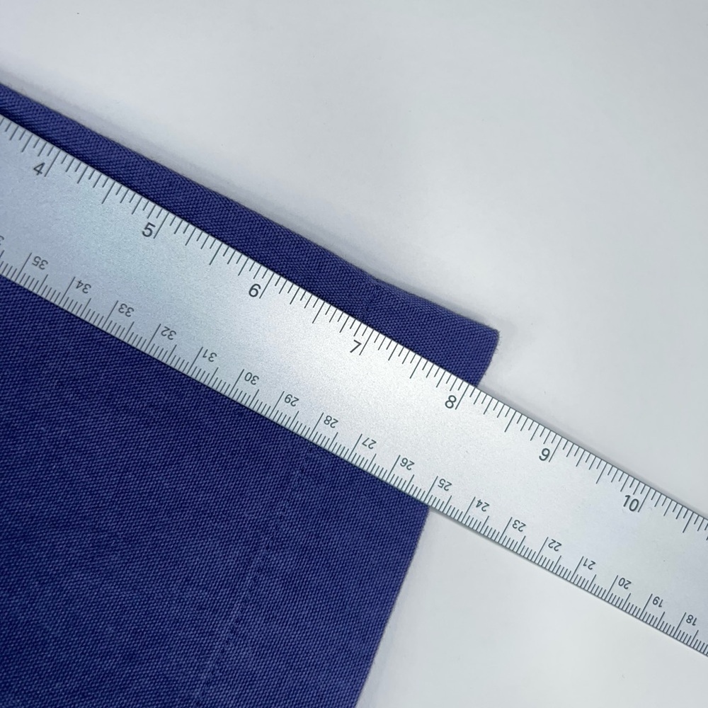 Ilana Kohn Gigi Maxi Dress Navy Blue Button Front Short Sleeve Cotton Minimal - Picture 13 of 14